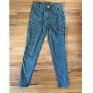 American Eagle Green High Rise Jegging, Size 0